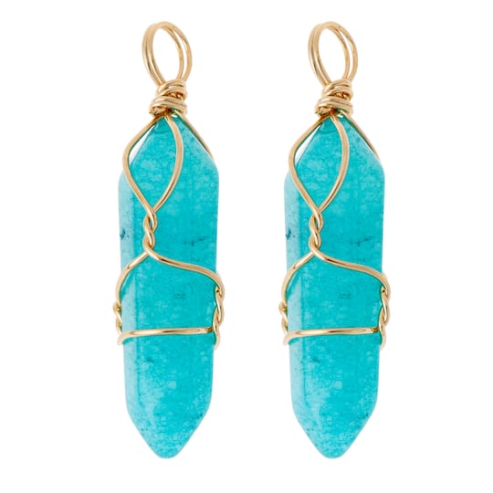 12 Packs: 2 ct. (24 total) Signature Color Shop Amazonite Charms by Bead Landing™